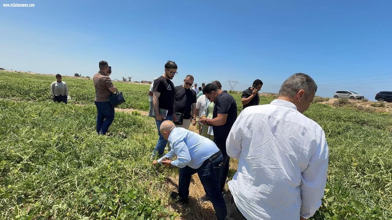 المهندس رضا عميرة ... يستقبل الوفد الأجنبى لشركة كايروكيم للخدمات الزراعية