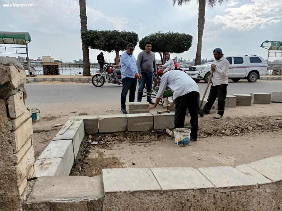 استمرار أعمال الرصف ورفع كفاءة الطرق بشوارع مدن وقرى كفر الشيخ