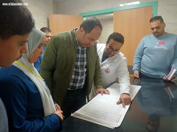 وكيل وزارة الصحه بكفرالشيخ يتفقد سير العمل داخل مستشفي برج البرلس
