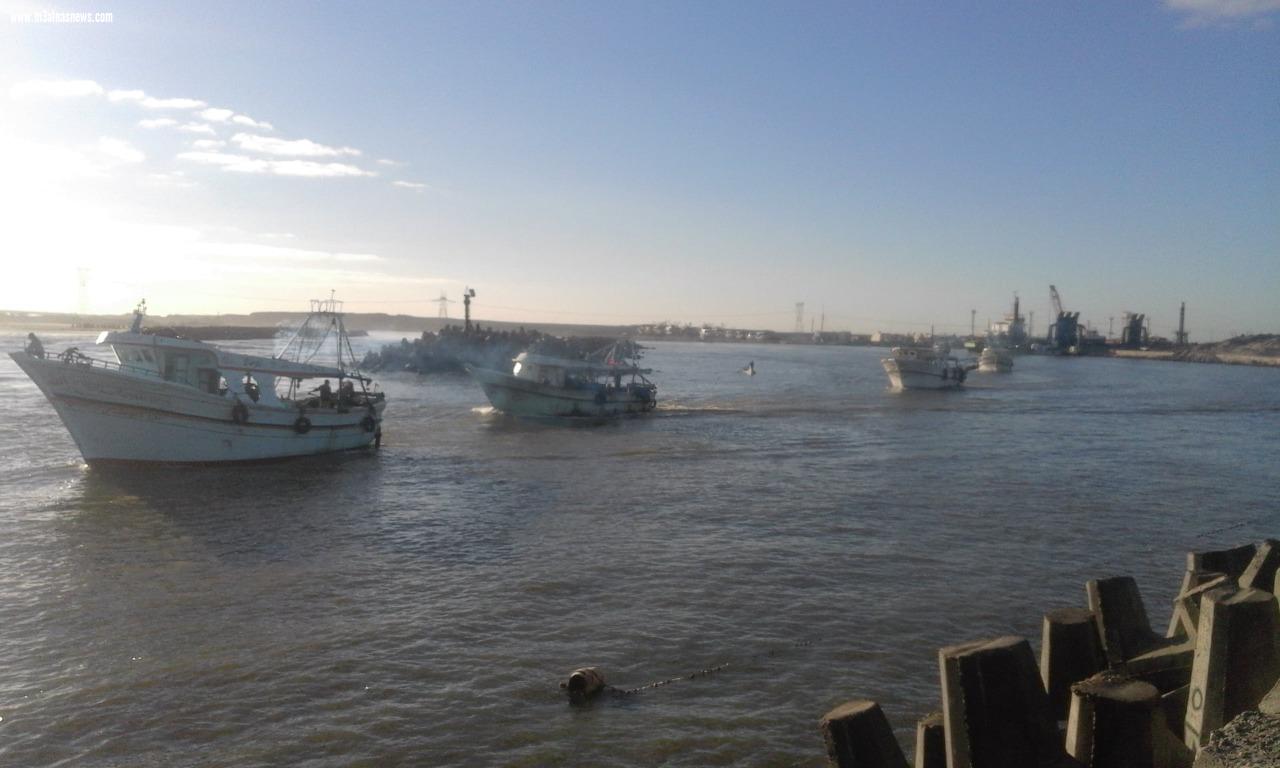 استئناف حركة الملاحة في مياه البحر المتوسط وبحيرة البرلس لتحسن الأحوال الجوية