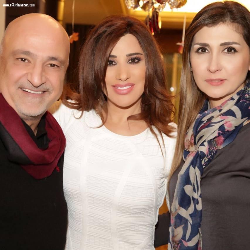 صور.. نجوم الفن والغناء في سهرة خاصة بمنزل نجوى كرم