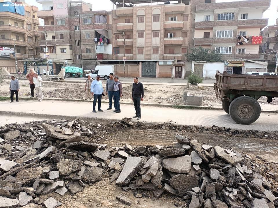 استمرار أعمال الرصف ورفع كفاءة الطرق بشوارع مدن وقرى كفر الشيخ