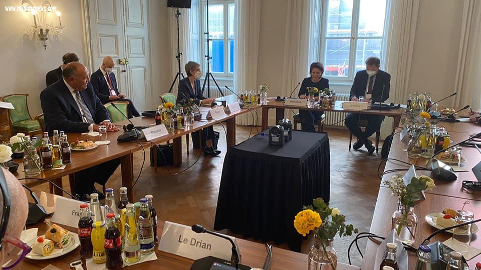 وزراء خارجية مصر وفرنسا وألمانيا والأردن يجتمعون حول عملية السلام في الشرق الأوسط