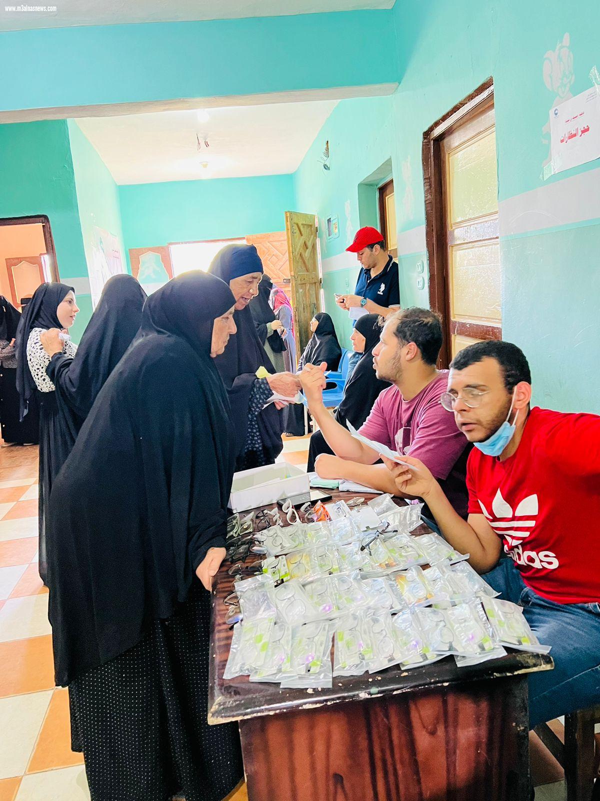 مستقبل وطن بكفرالشيخ ينظم قافلة طبية لمرضى العيون فى قرية الشهابية بالبرلس