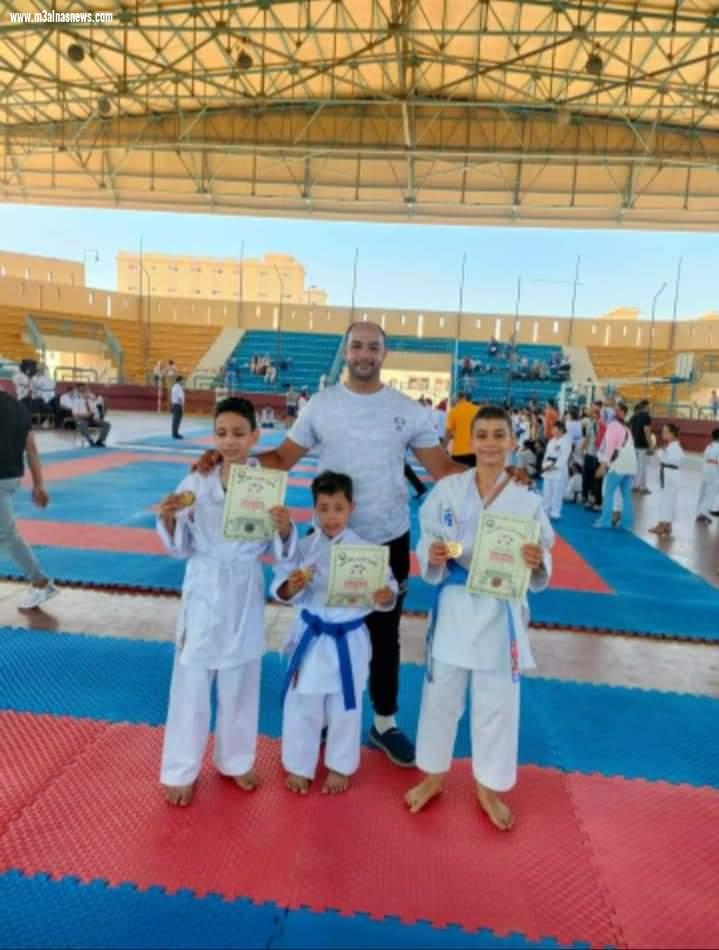  أبطال كفر الشيخ للكاراتيه قادرون باختلاف يحصدون ثلاث ذهبيات في بطولة الجمهورية