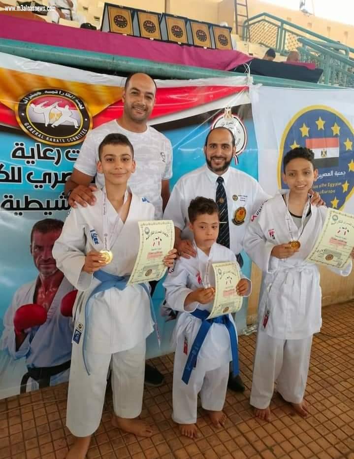  أبطال كفر الشيخ للكاراتيه قادرون باختلاف يحصدون ثلاث ذهبيات في بطولة الجمهورية