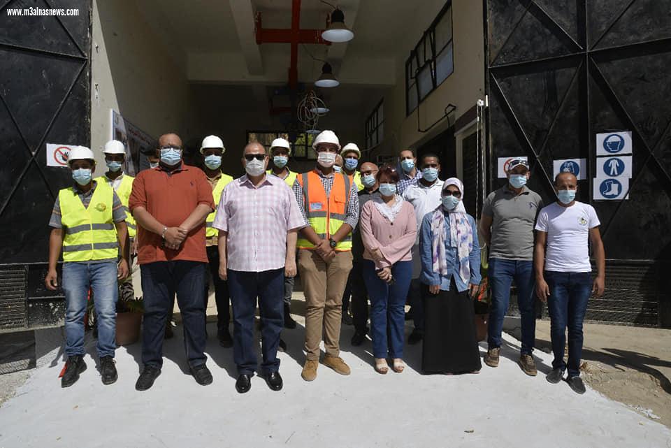 محافظ أسيوط ورئيس شركة مياه الشرب والصرف الصحى يفتتحان مشروع ورشة صيانة المحولات الكهربائية مختلفة الجهد بمحطة الجامعة