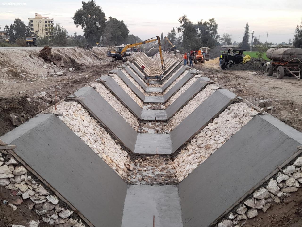   الانتهاء من  تبطين190 كيلو ترع وجاري العمل ب  125 ترعة بكفر الشيخ