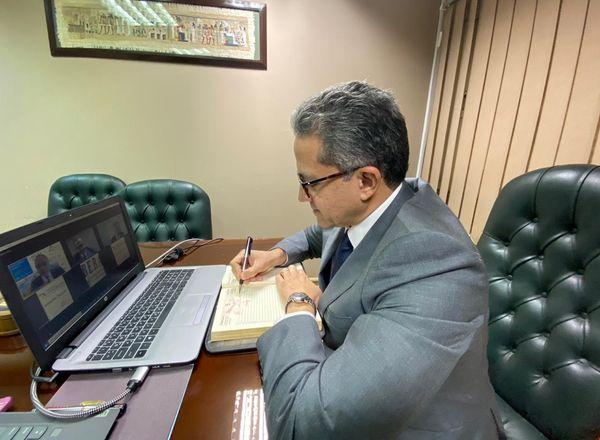 كلمة الدكتور خالد العناني أمام الغرفة التجارية المصرية البريطانية