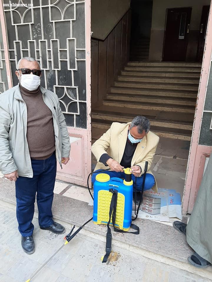 نقيب الأطباء البيطريين يقود حملة تعقيم وتطهير منشآت بكفر الشيخ ضد فيروس كورونا