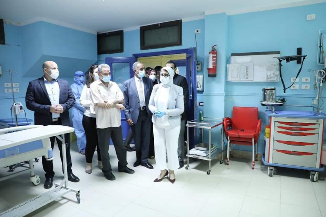وزيرة الصحة تتفقد مستشفيي منشية البكري وحميات العباسية.. وتتابع ما تم إنجازه من أعمال التطوير ورفع الكفاءة