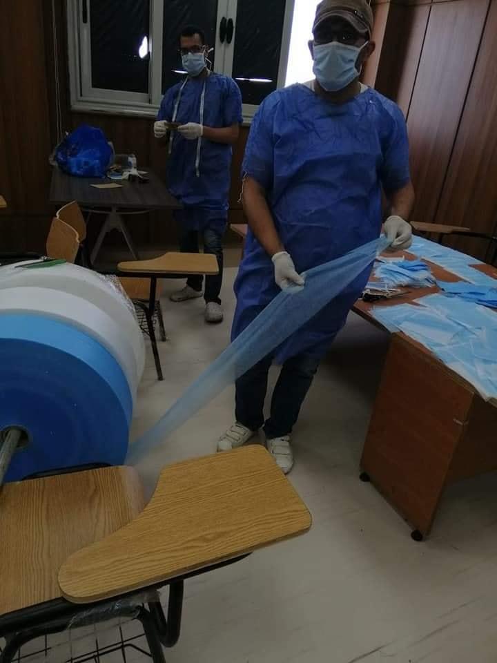 رئيس جامعة حلوان : إنتاج الكمامات الطبية بمستشفى بدر الجامعى