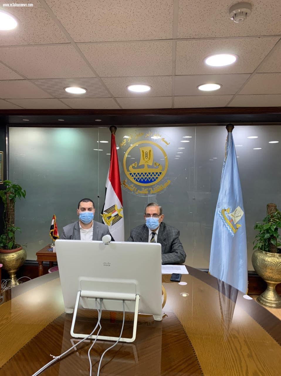 محافظ كفر الشيخ ونائبه.. يتابعان إنهاء نقاط الثوابت معلومة الاحداثيات والمناسيب داخل العاصمة