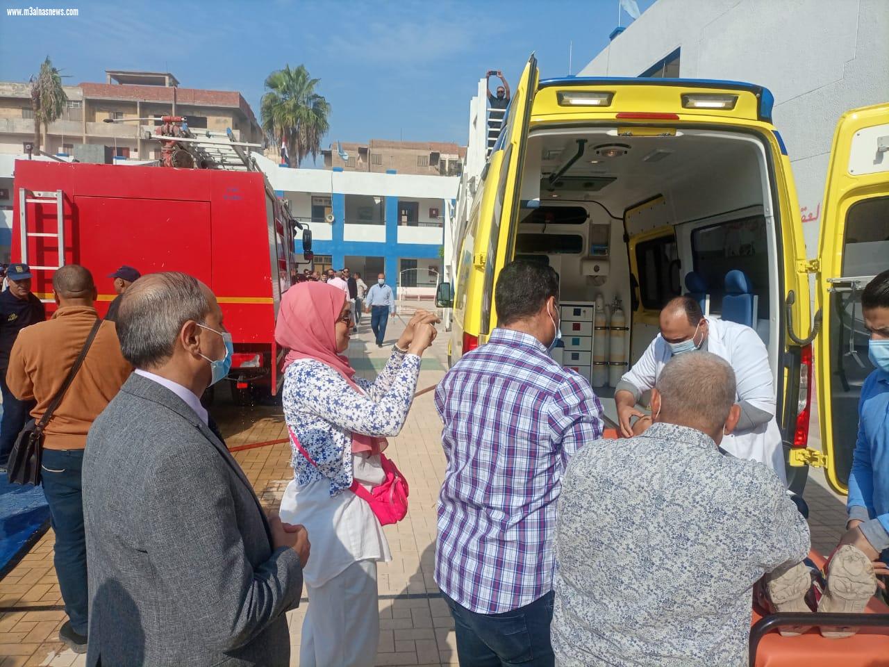   تنفيذ خطة إخلاء بمدرسة في دقيقتين ومحافظ كفر الشيخ يوجه بتعميمها بالمدارس