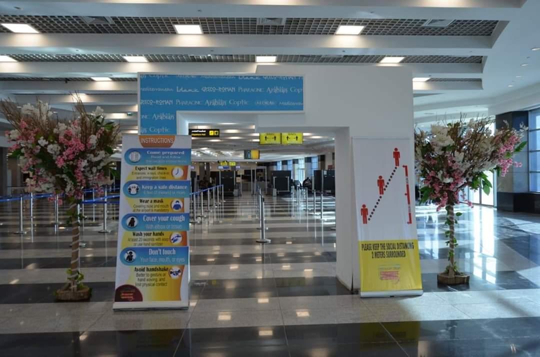 وزير الطيران المدني فى جولة تفقدية بمطار شرم الشيخ لمتابعة الإجراءات الإحترازية وأعمال التطوير بالمطار