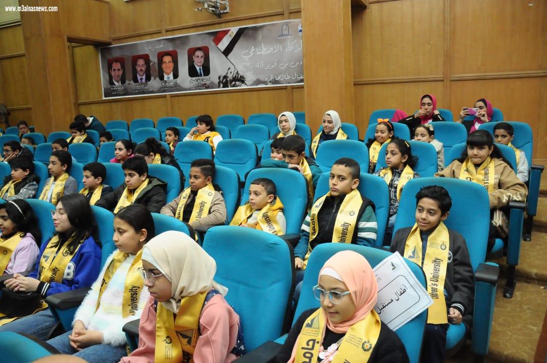 رئيس جامعة كفر الشيخ يفتتح المرحلة السادسة لمشروع جامعة الطفل