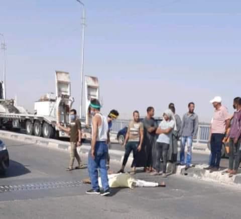 وفاة شابين اثر حادث علي كوبري سوهاج