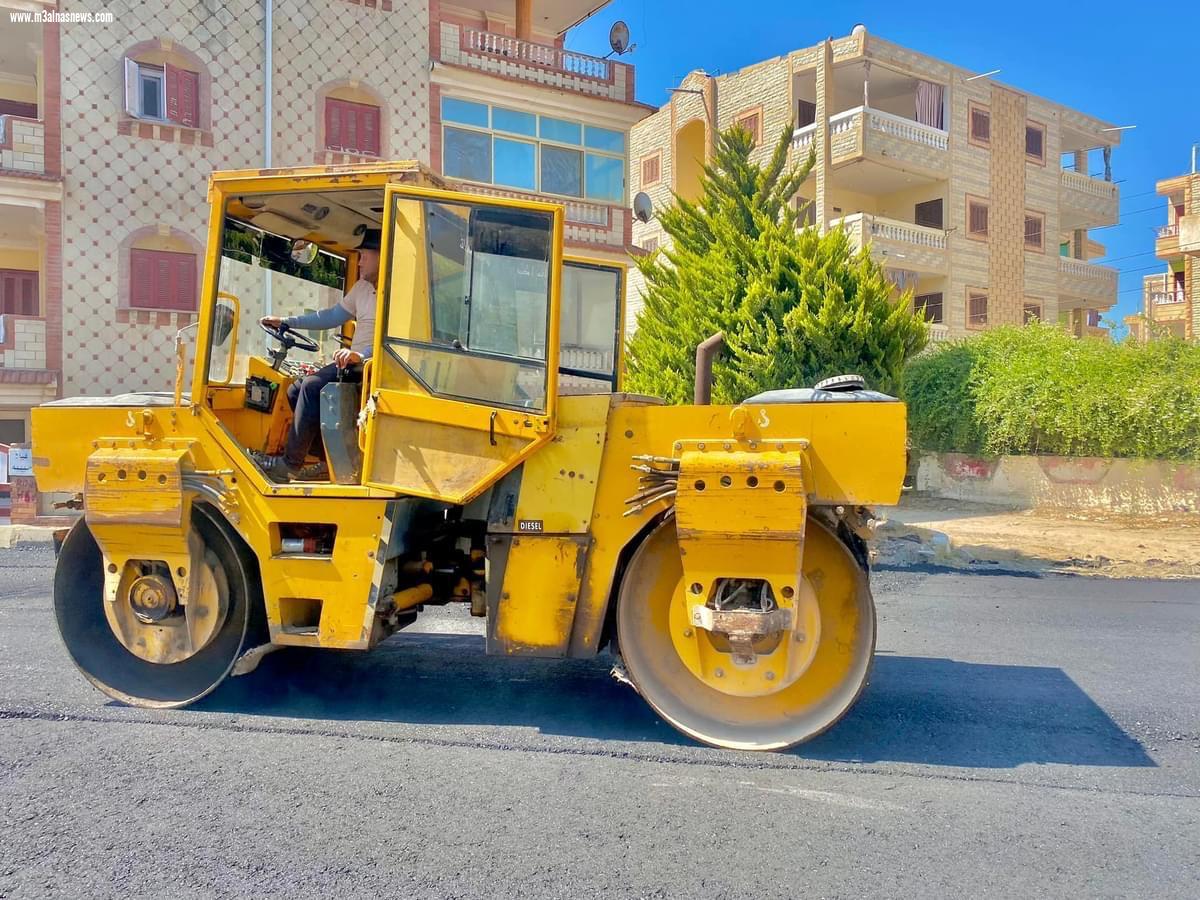  إستمرار أعمال رصف منطقة الأمل بمصيف بلطيم .. استعدادا لموسم الصيف