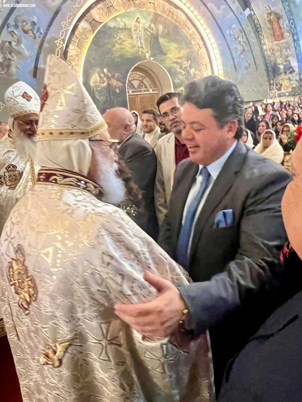 أمين شياخة شيراتون بحزب مستقبل وطن يهنئ البابا تواضروس والأخوة الأقباط بعيد الميلاد المجيد