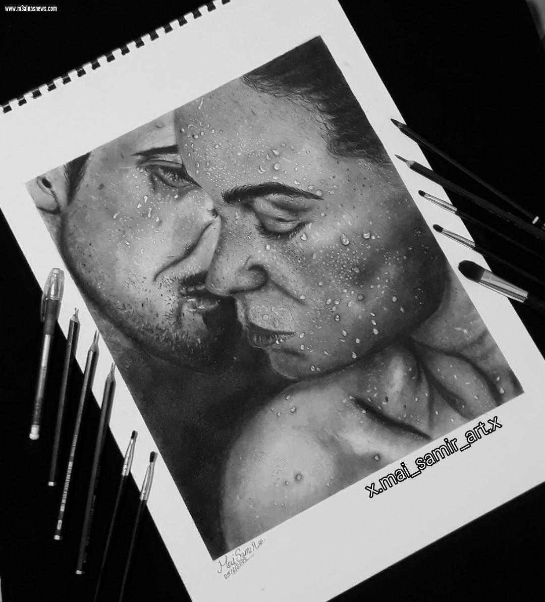 مى سمير العطار ... موهبة شابة تألقت فى فنون الرسم