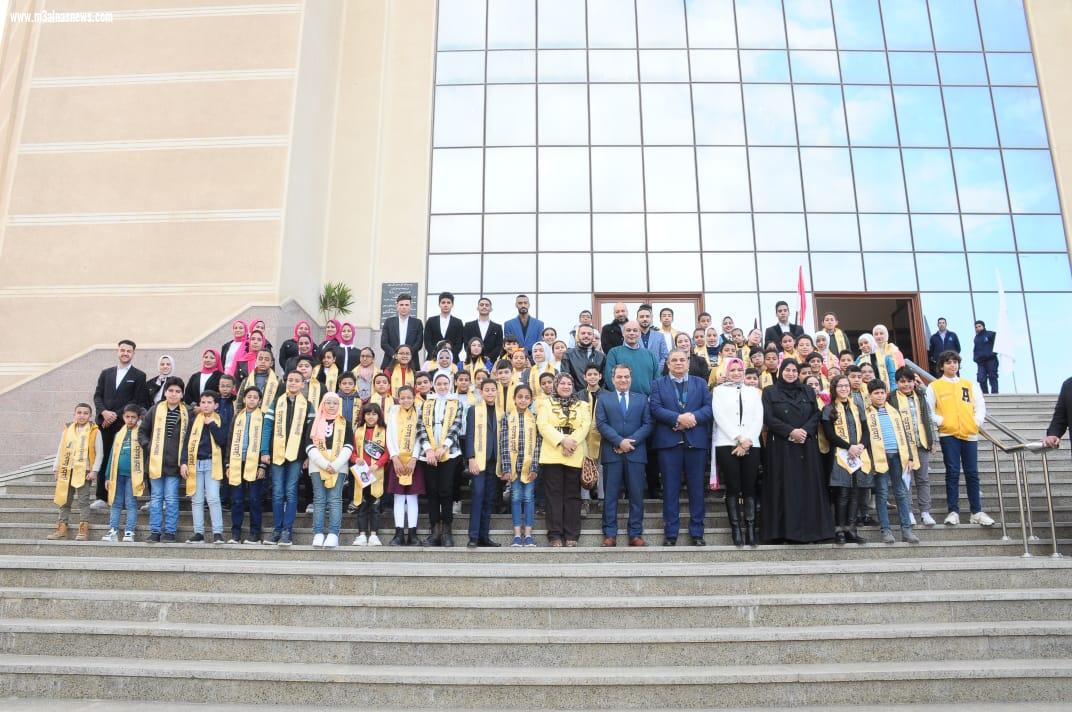 رئيس جامعة كفر الشيخ يفتتح المرحلة السادسة لمشروع جامعة الطفل