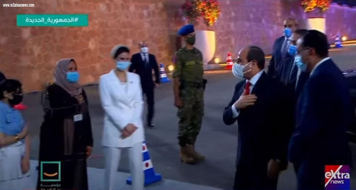 الرئيس السيسى يصل استاد القاهرة لحضور فعاليات المؤتمر الأول لـ