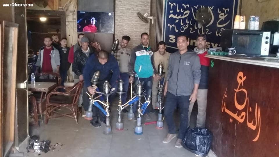محافظ أسيوط: ضبط ومصادرة 26 شيشة خلال حملة لمتابعة تطبيق الاجراءات الاحترازية بحي شرق