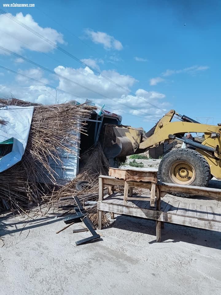 إزالة 301 حالة تعدي على أملاك الدولة خلال المرحلة الثالثة للموجة 19 بكفر الشيخ