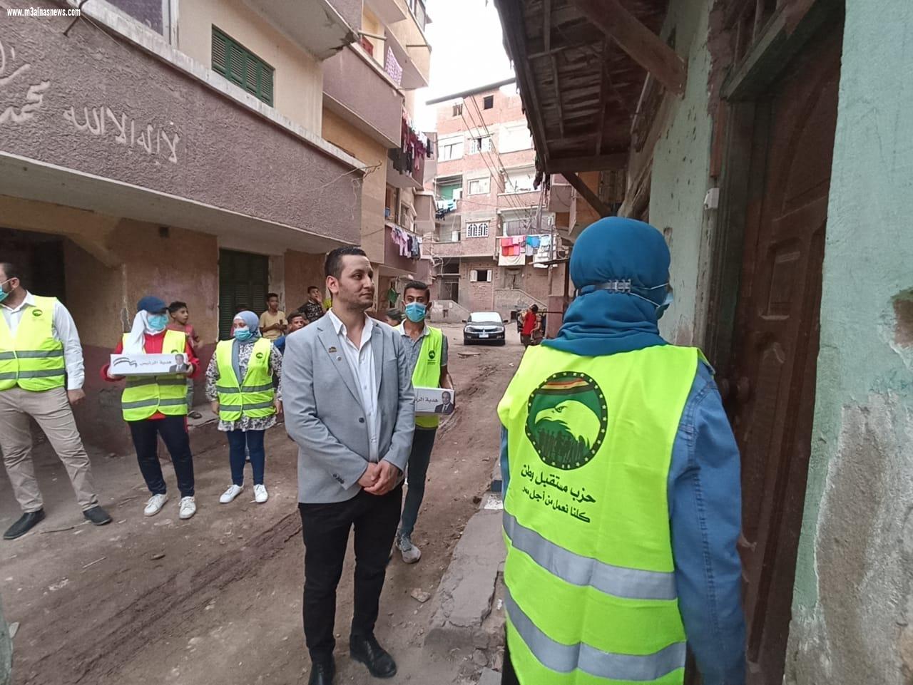 مستقبل وطن يوزع 500 كرتونة مواد غذائية ضمن مبادرة حياة كريمة بكفرالشيخ 