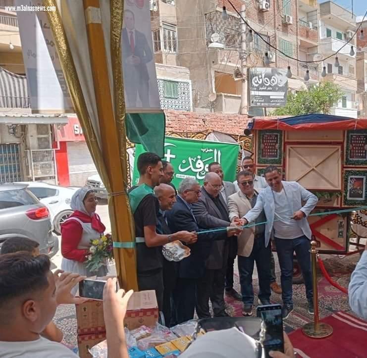 النائب باسم حجازى افتتاح مهرجان الوفد للتسوق لمواجهة ومحاربة الغلاء  بأسعار مخفضة بكفر الشيخ
