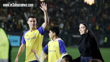 جورجينيا تنشر فيديو لحضورها وأولادها حفل تقديم صديقها رونالدو لنادى النصر السعودى