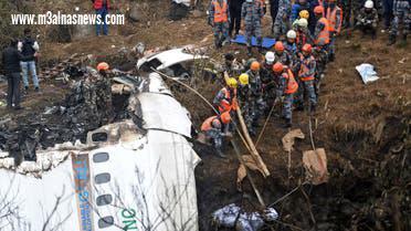 العثور على الصندوق الأسود لطائرة نيبال المنكوبة ... ولا ناجين