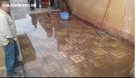 كارثة بيئية تهدد حياة الاطفال بإحدى مدارس كفر الشيخ 