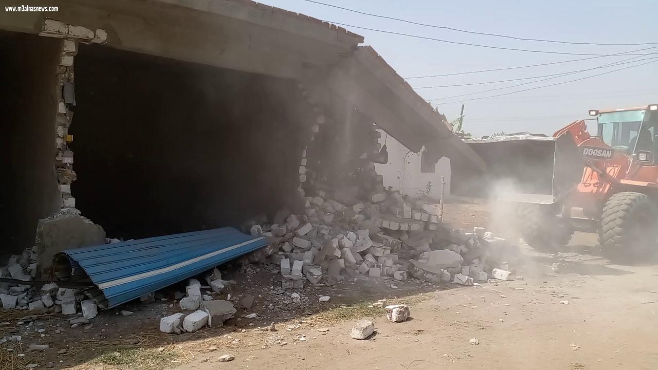 إزالة 127حالة لتعديات على أملاك الدولة والأراضي الزراعية بكفر الشيخ