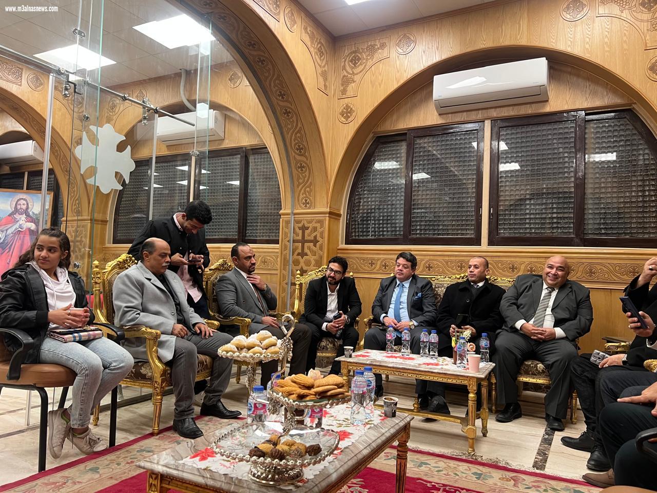 أمين شياخة شيراتون بحزب مستقبل وطن يهنئ البابا تواضروس والأخوة الأقباط بعيد الميلاد المجيد