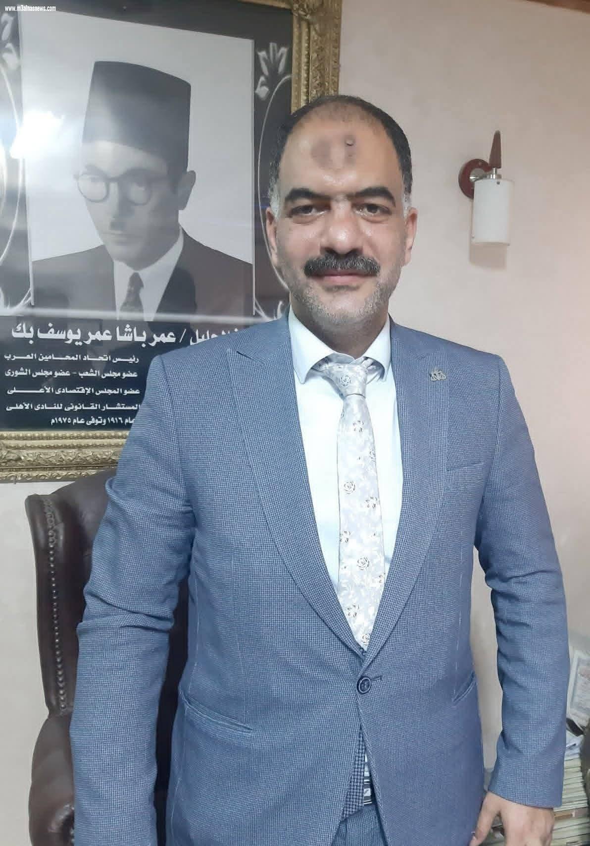 مكتب المستشار مراد راغب يتولى الدفاع عن المتهم بإشعال النيران فى حكمت الباز