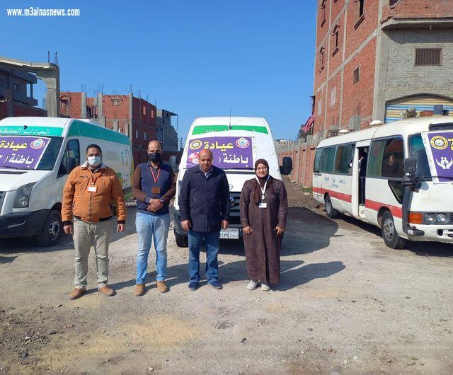 قافلة طبية علاجية بقرية منشأة النصر مركز شربين دقهلية كشفت على 1428 في يومين