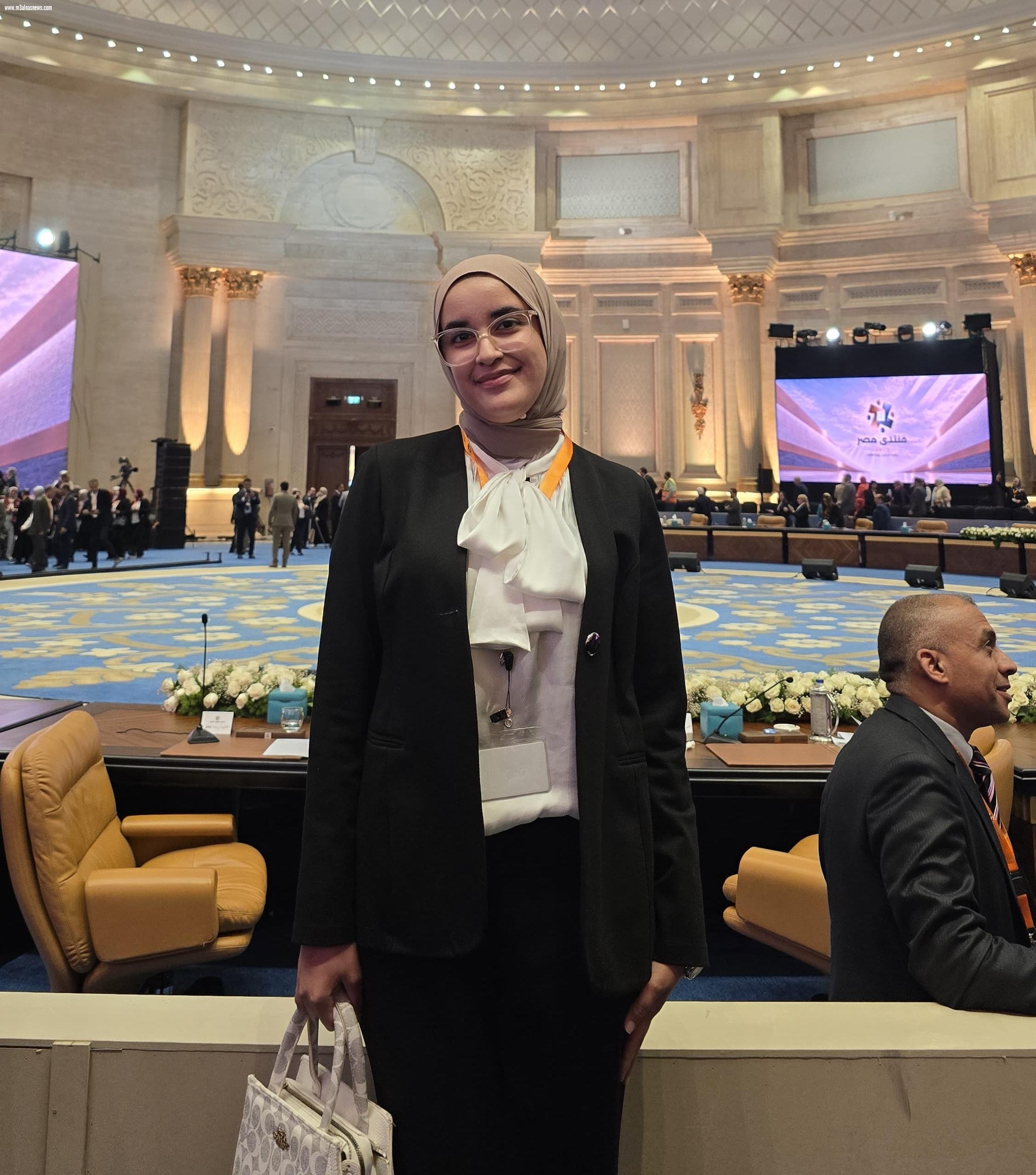 شهد ياسر شحاتة ضمن وفد وزارة الشباب والرياضة في منتدى مصر 2026