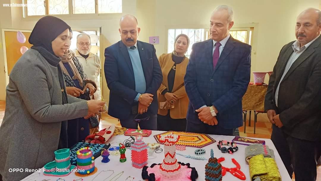 وكيل وزارة الشباب بكفر الشيخ يفتتح معرض الفنون التراثية لطلائع مصر