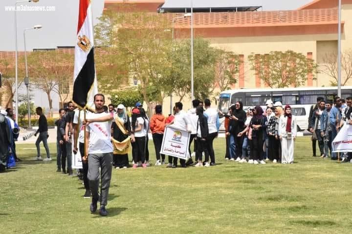 انطلاق فعاليات مهرجان التميز الرياضي الثاني بجامعة الأقصر