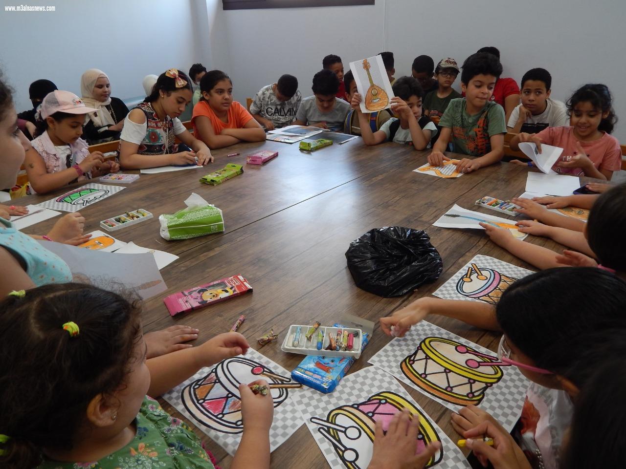 ورش عمل للأطفال للاحتفال باليوم العالمي للموسيقى وعيد الأب بمتحف كفر الشيخ