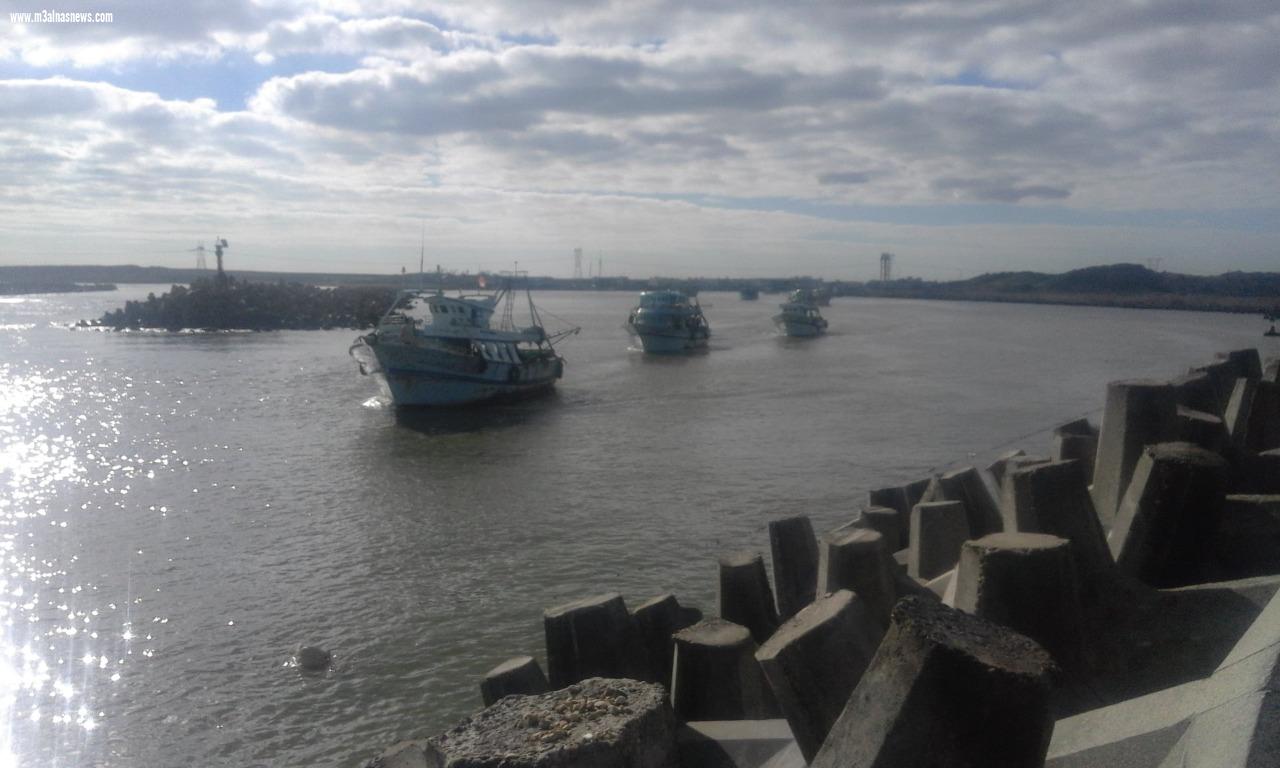 استقرار حالة الطقس وانطلاق المراكب في رحلات صيد في مياه البحر المتوسط وبحيرة البرلس