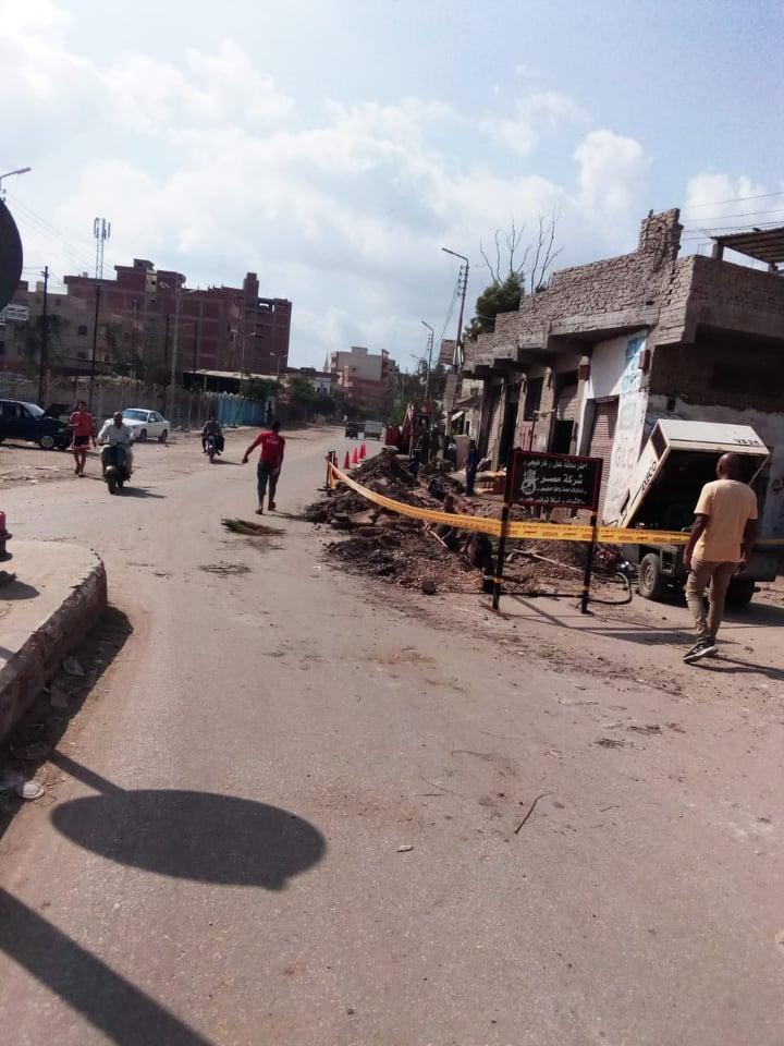 بتوجيهات من اللواء جمال نور الدين..استئناف أعمال توصيل الغاز الطبيعي ببلطيم وبيلا والبدء في اتجاه مدينة الرياض 