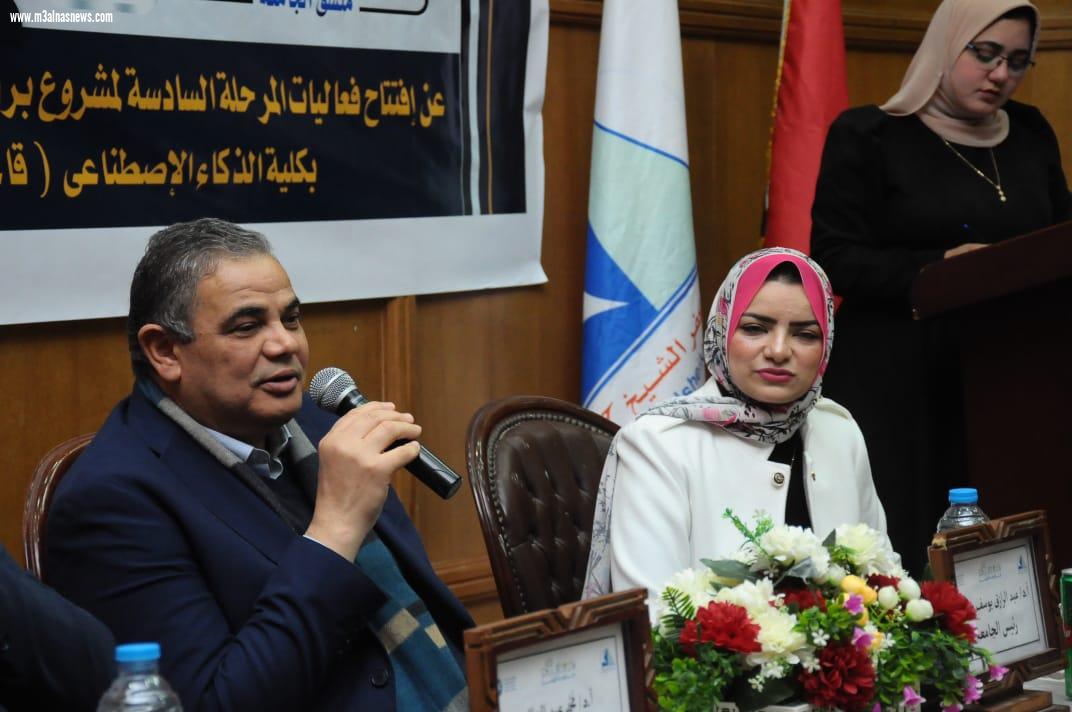 رئيس جامعة كفر الشيخ يفتتح المرحلة السادسة لمشروع جامعة الطفل