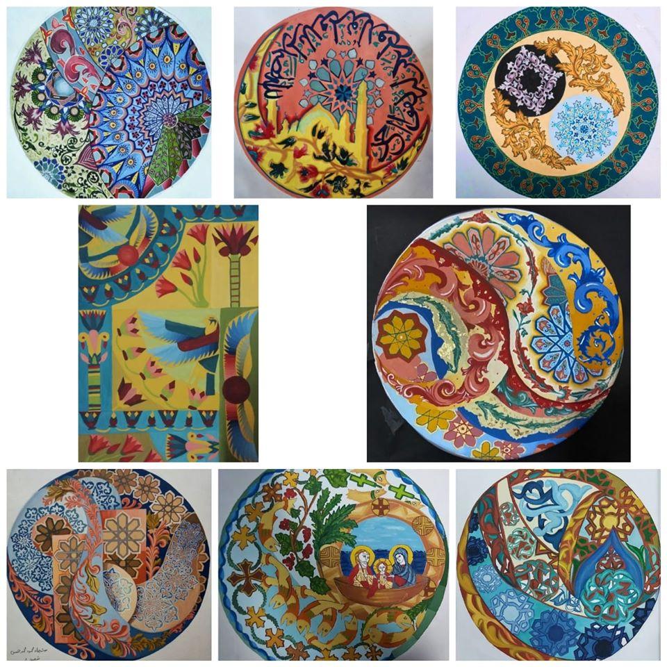 الإبداعات مستمرة بجامعة حلوان طلاب التربية الفنية يُقدمون نظم زخرفية من التراث