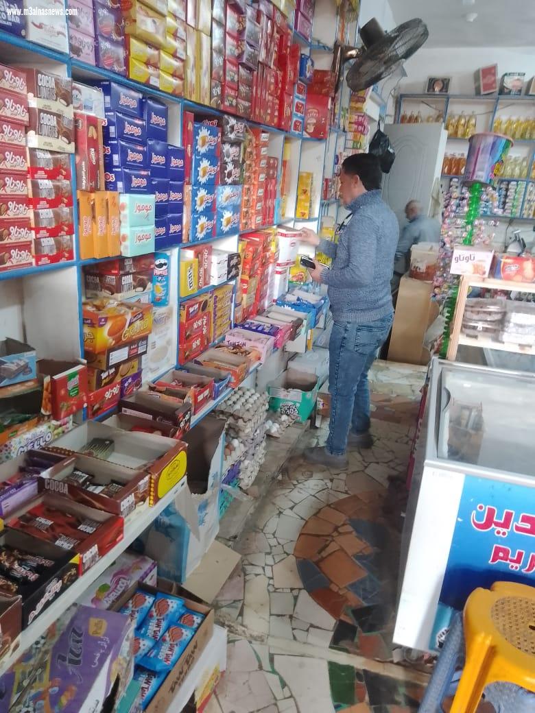 حملات تموينية على الأسواق والمحال ببيلا و البرلس وسيدي سالم وسيدي غازي ومسير وتحرير محاضر للمخالفين