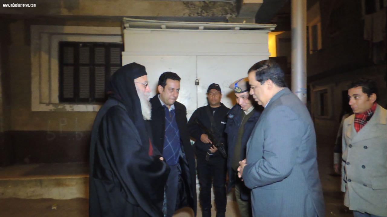 مدير أمن كفر الشيخ يتفقد الكنائس ويقدم التهنئة بأعياد الميلاد