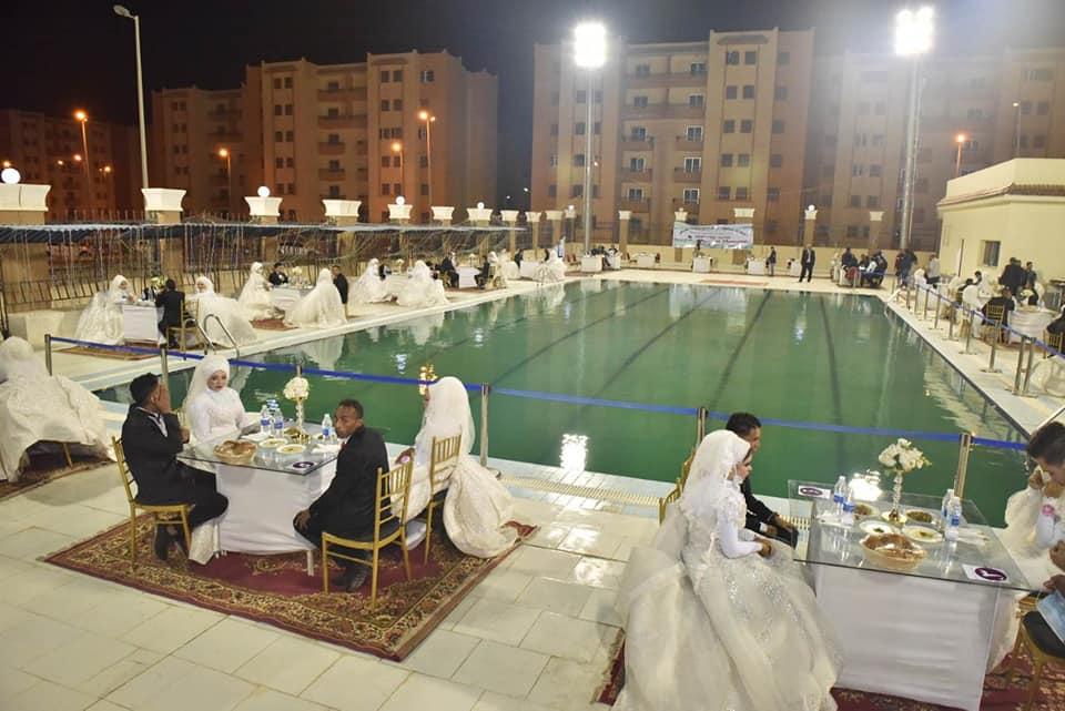  30 عريس وعروسة في حفل زفاف جماعي بمحافظة اسيوط