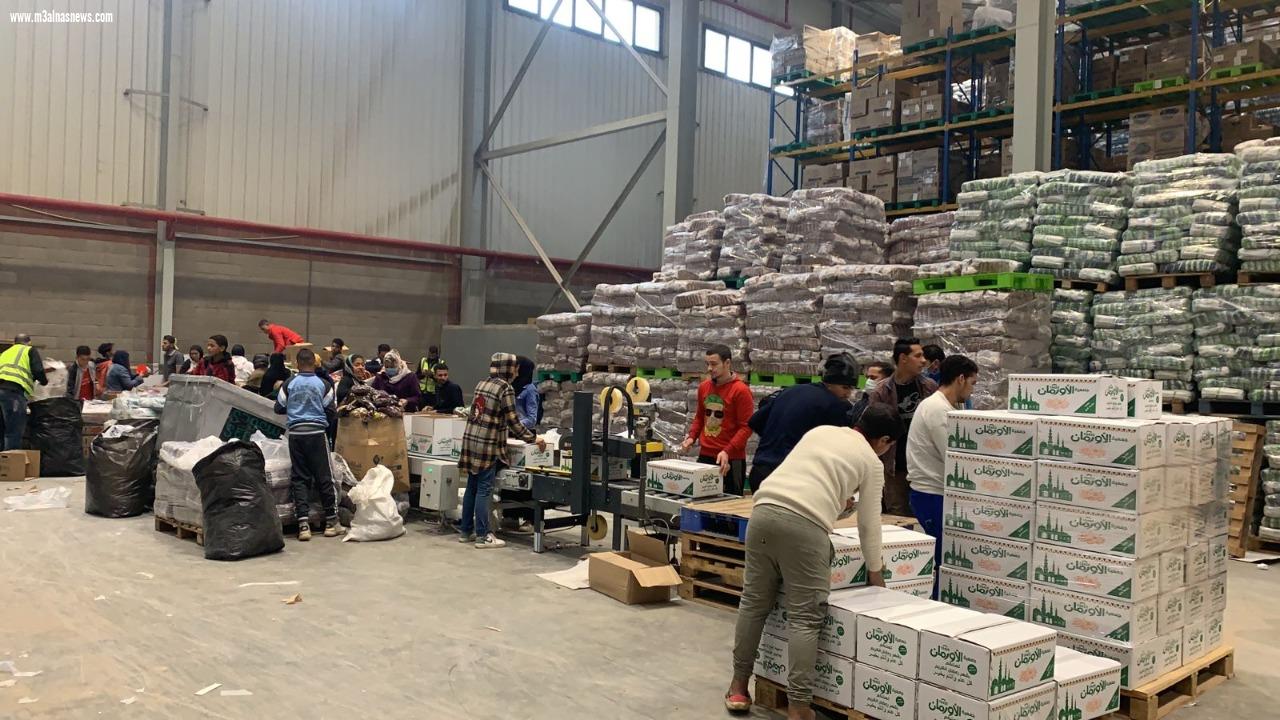 الأورمان تستعد لشهر رمضان بتعبئة 3 آلاف كرتونة مواد غذائية لتوزيعها بقرى كفر الشيخ