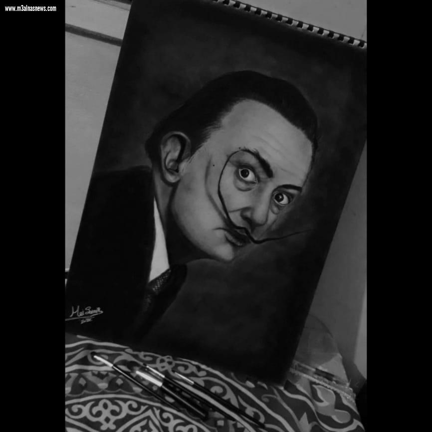 مى سمير العطار ... موهبة شابة تألقت فى فنون الرسم